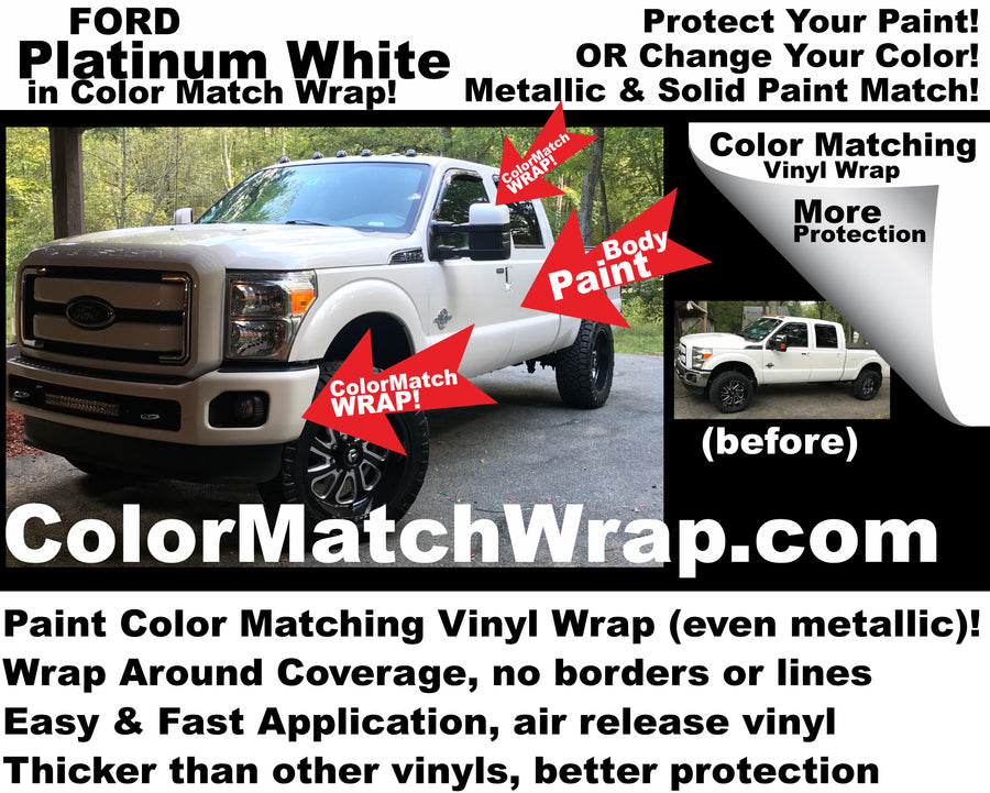Paint Color Matching vinyl wrap - chrome delete wrap