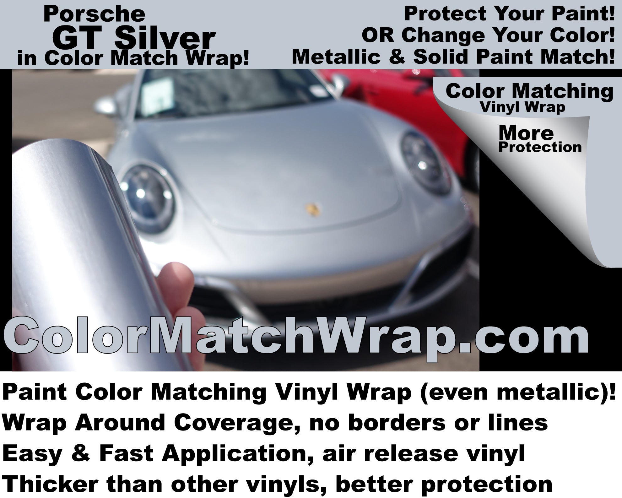 Color Match Wrap Vehicle Vinyl Wrap that Matches Car Paint Color