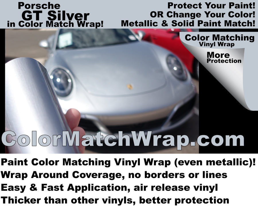 High Gloss Silver Vinyl Wrap